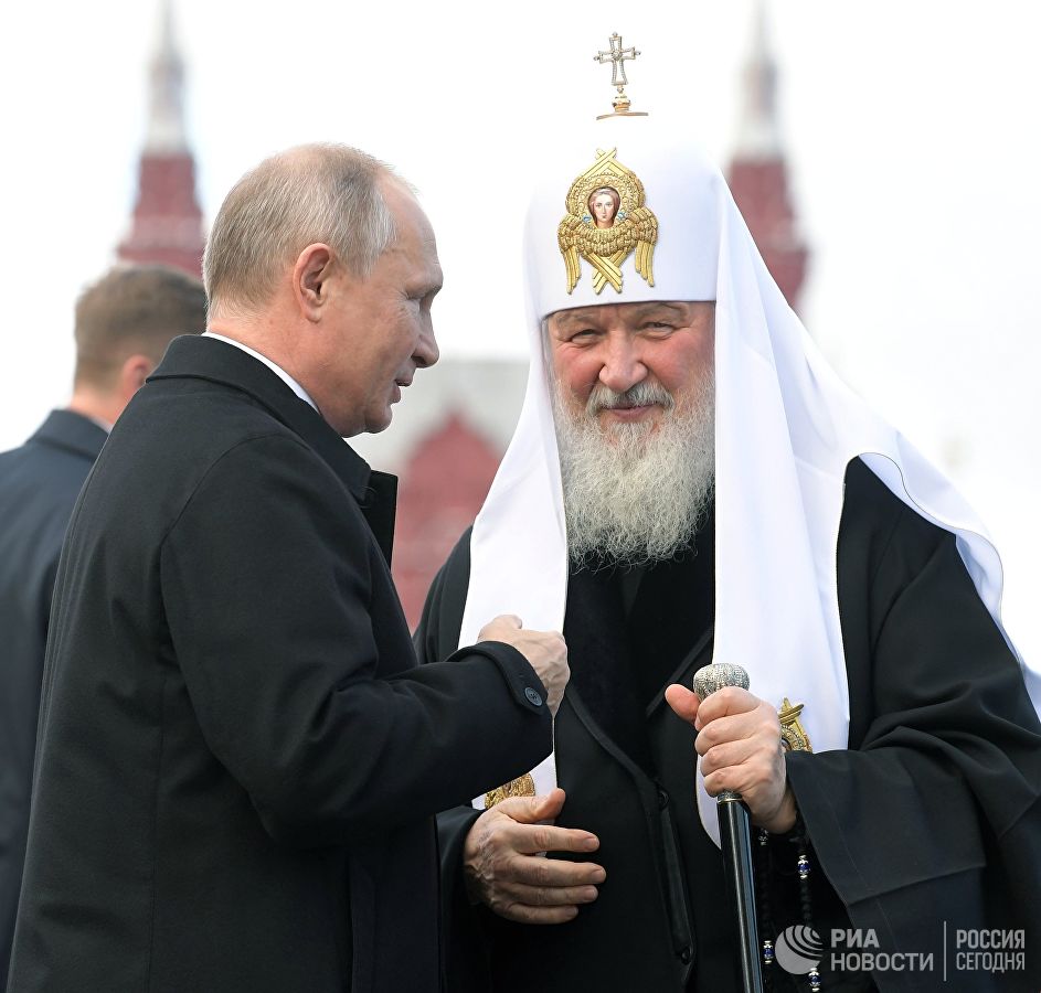 Фото Путина и Патриарха Кирилла вместе